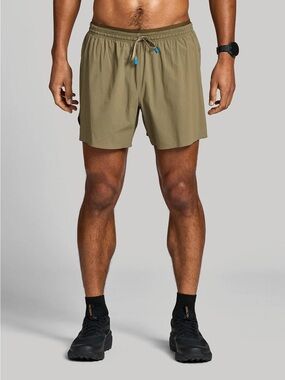 Janji 5” Multi Short Olive Performance Drawstring Shorts Size Medium